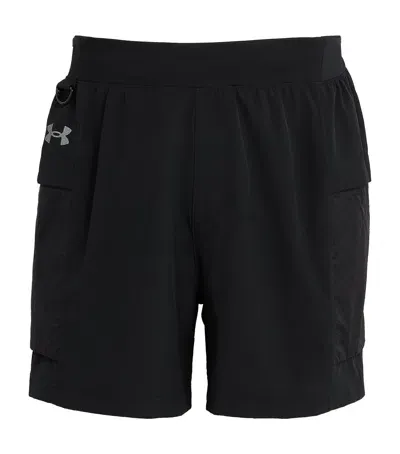 Under Armour Launch Trail Shorts In Black