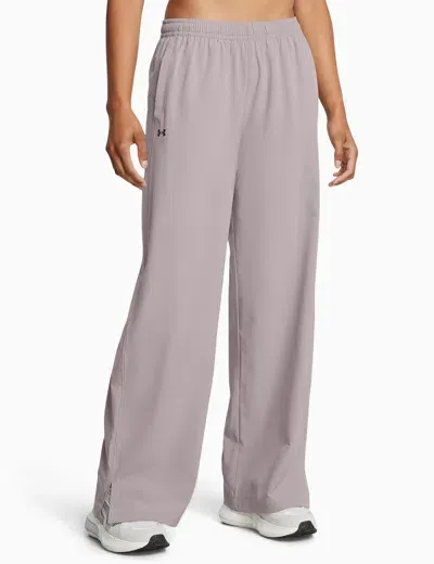 Under Armour Rival Wide Leg Pants In Grey