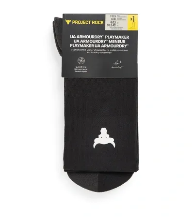 Under Armour Ua Armourdry Playmaker Socks In Black