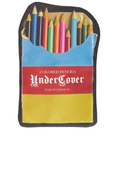 Undercover Colored Pencils Coin Pouch In Black