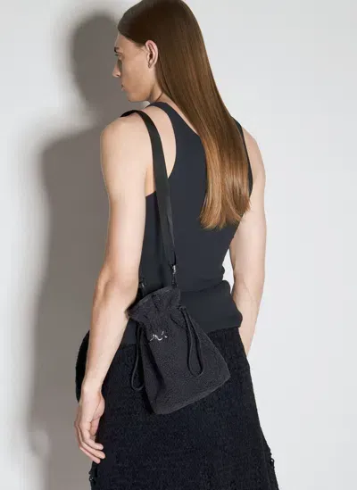 Undercover Drawstring Shoulder Bag In Black