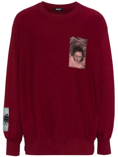 Undercover Graphic-print Crew-neck Sweatshirt In Red