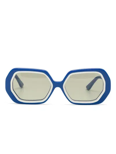 Undercover Oversized Frame Sunglass In Blue