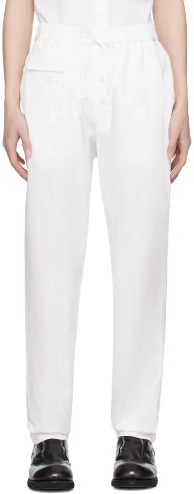 Undercover White Easy Pants