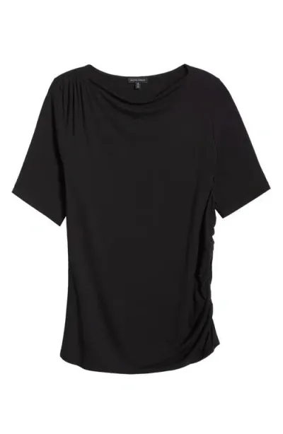 Universal Standard Louise Boatneck Stretch Jersey Top (plus)<br> In Black