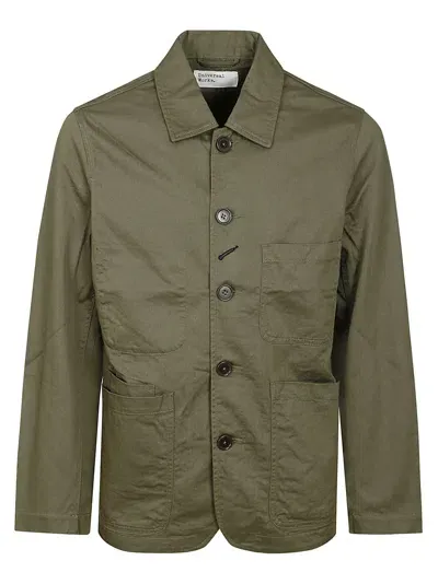 Universal Works Bakers Jacket In Dark Green