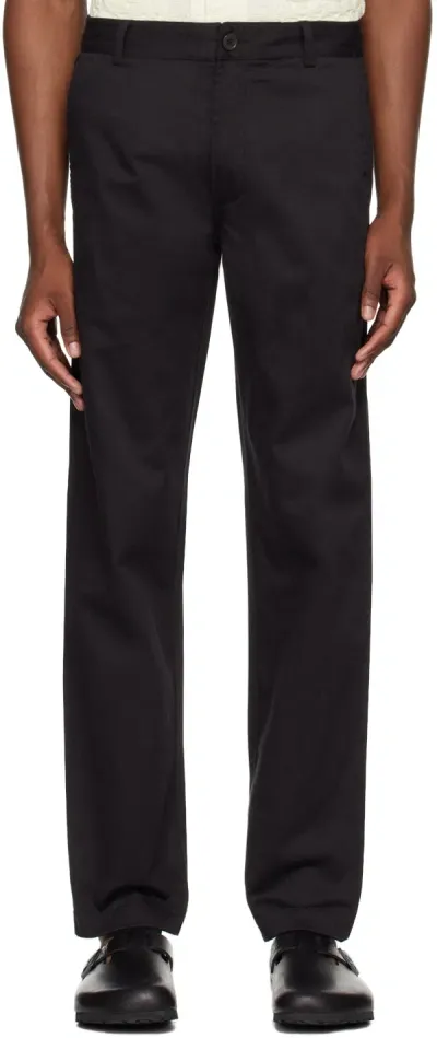 Universal Works Black Aston Trousers