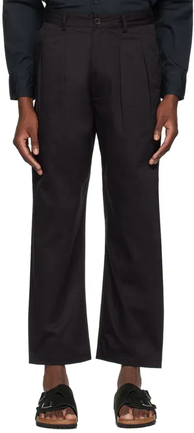 Universal Works Four-pocket Slim Tailored Trousers In Black