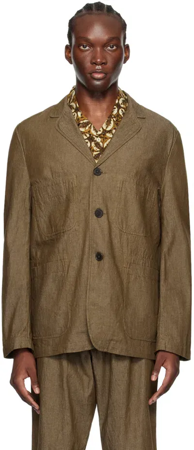 Universal Works Brown Five Pocket Blazer