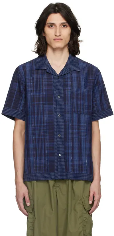 Universal Works Border Road Shirt In Black