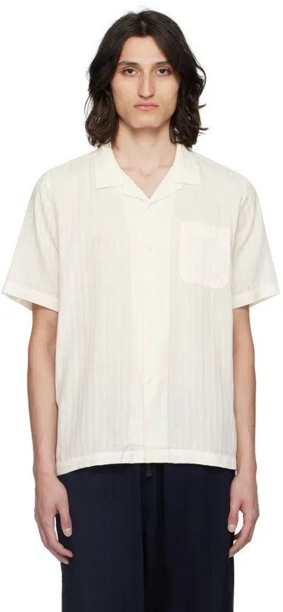 Universal Works Off-white Road Shirt In Ecru