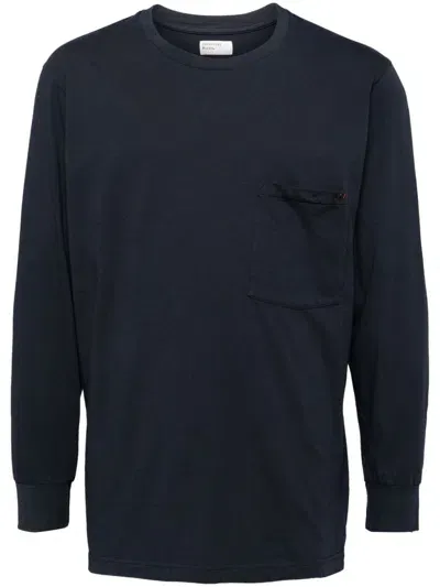 Universal Works Organic Cotton Long Sleeves Sweatshirt In Blue