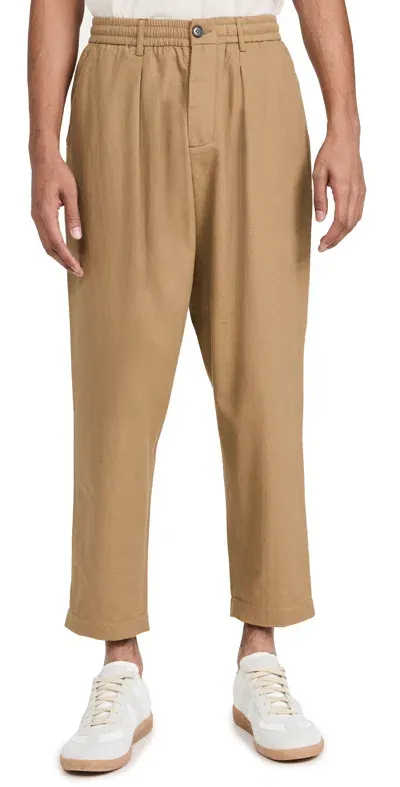 Universal Works Pleated Track Pants Sand