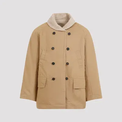 Universal Works Reversible Mackinaw Jacket In Nude & Neutrals