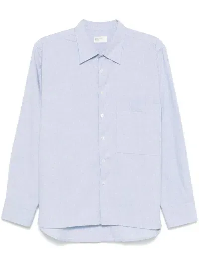 Universal Works Square-pocket Shirt In Blau