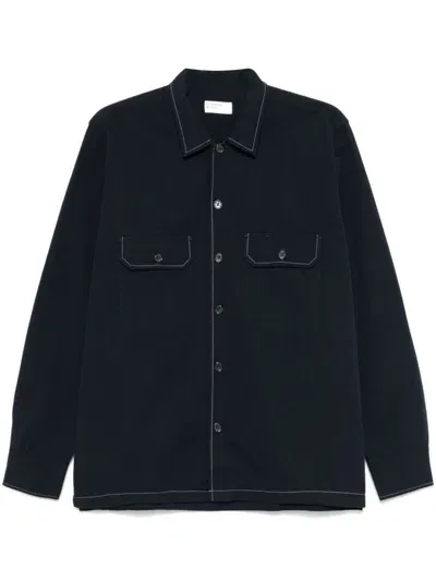 Universal Works Utility Shirt In Blue