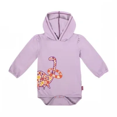 Uv Skinz Babies'  Hooded Sunzie In Purple