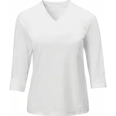 Uv Skinz V-neck Sun & Swim Shirt In White