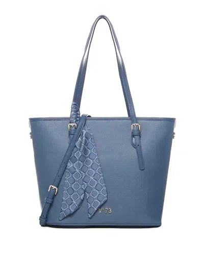 V73 Alice Tote Bag In Ecoleather In Blue