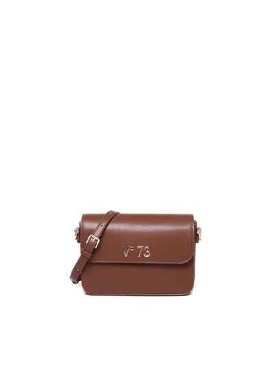 V73 Bamboo Shoulder Bag In Leather Brown