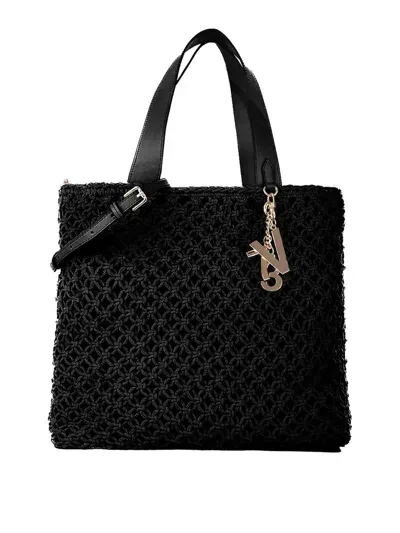 V73 Bee Tote Bag In Black