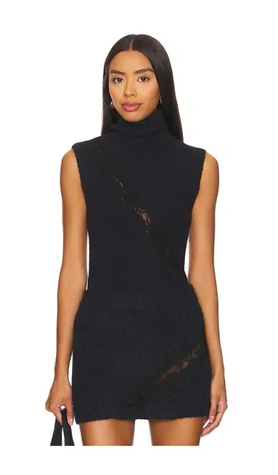 Vaillant Turtleneck Vest In Black