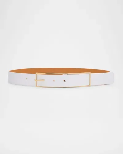 Vaincourt Paris La Ravissante Xl Leather Belt In White