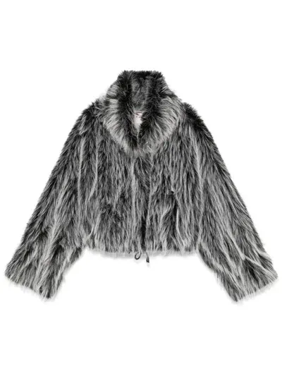 Valentini 1972 Faux-fur Jacket In Black