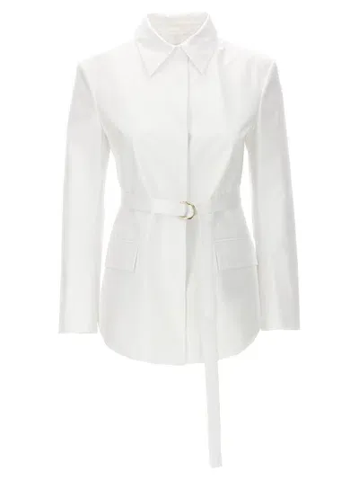 Valentino Belt Jacket Blazer And Suits In White