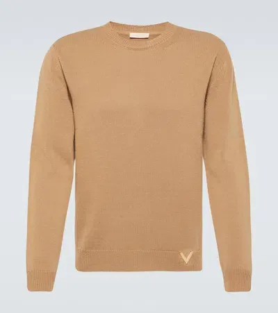 Valentino Cashmere Sweater In Beige