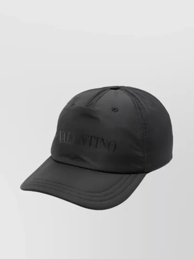 Valentino Garavani Contoured Baseball Cap With Curved Peak In Black