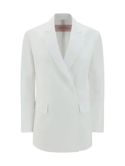 Valentino Cotton Jacket In White