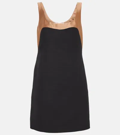 Valentino Crêpe Couture Minidress In Black