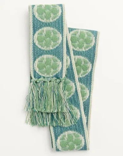 Valentino Garavani Antibes Cotton Scarf With Fringe In Multicolour