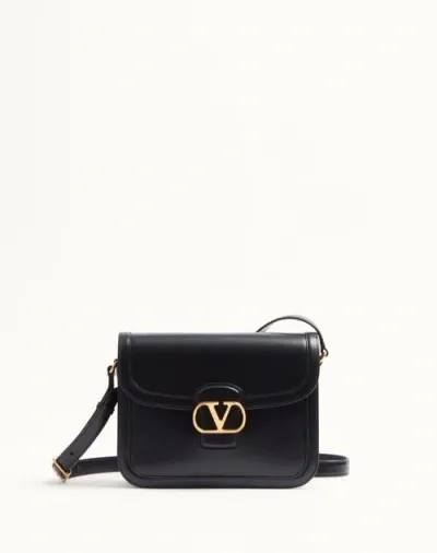 Valentino Garavani Garavani 9to5 Smooth Calfskin Shoulder Bag Woman Black Uni In Gold