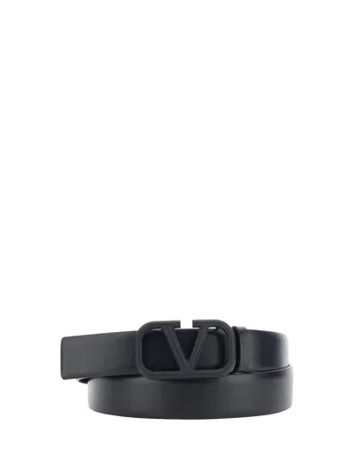 Valentino Garavani Valentino Vlogo Signature Belt In Black