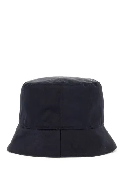 Valentino Garavani Reversible Bucket Hat With Pouch Pocket In Blue