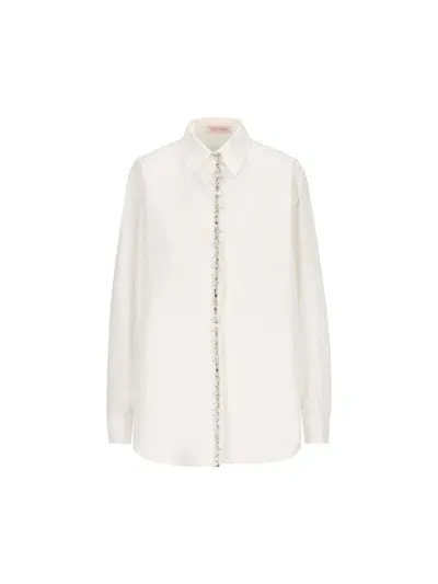 Valentino Garavani Shirts In White/strass