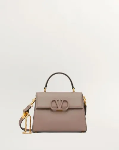 Valentino Garavani Small Vsling Grainy Calfskin Handbag Woman Clay/rose Quartz Uni In Neutral