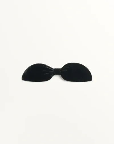 Valentino Garavani Valentie Velvet Bow Tie In Black