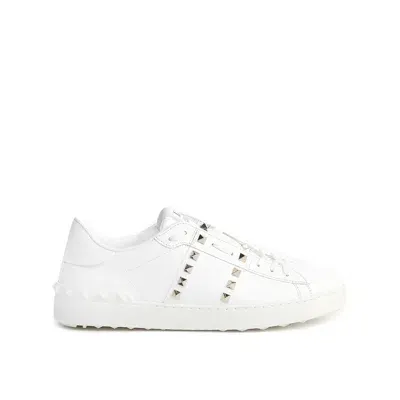 Valentino Garavani Rockstud Untiled Sneakers In White