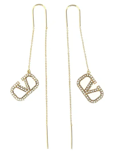 Valentino Garavani 'v Logo Signature' Earrings In Gold