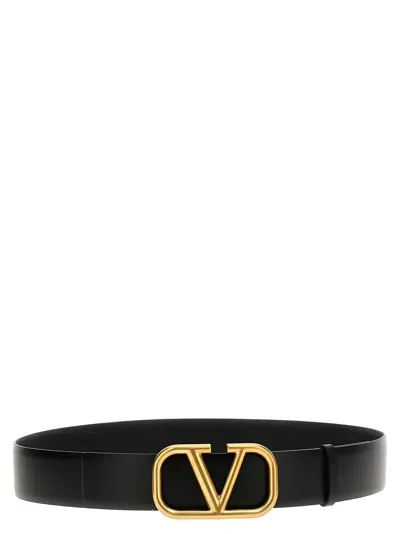 Valentino Garavani Vlogo Signature Belt In Black