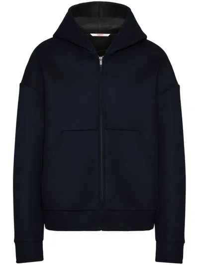 Valentino Hooded Sweatshirt In Blue