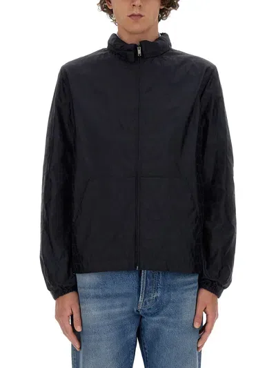 Valentino Toile Iconographe Windbreaker Jacket In Blue