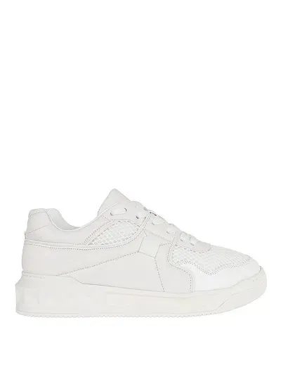 Valentino Garavani Leather Sneakers In White