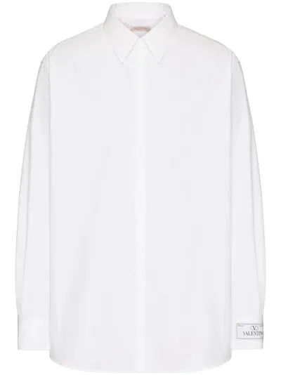 Valentino Men's Cotton Shirt In White