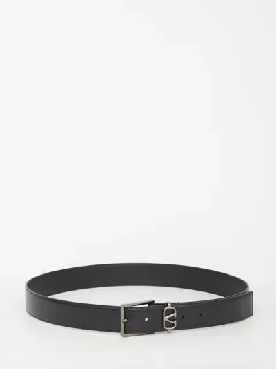 Valentino Garavani Mini Vlogo Signature Belt In Nero