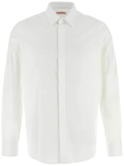 Valentino Poplin Shirt In White