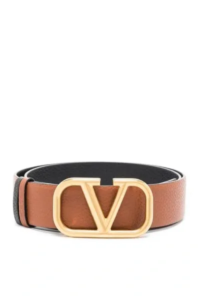 Valentino Garavani Reversible Buckle Belt H. 40 In Multicolor